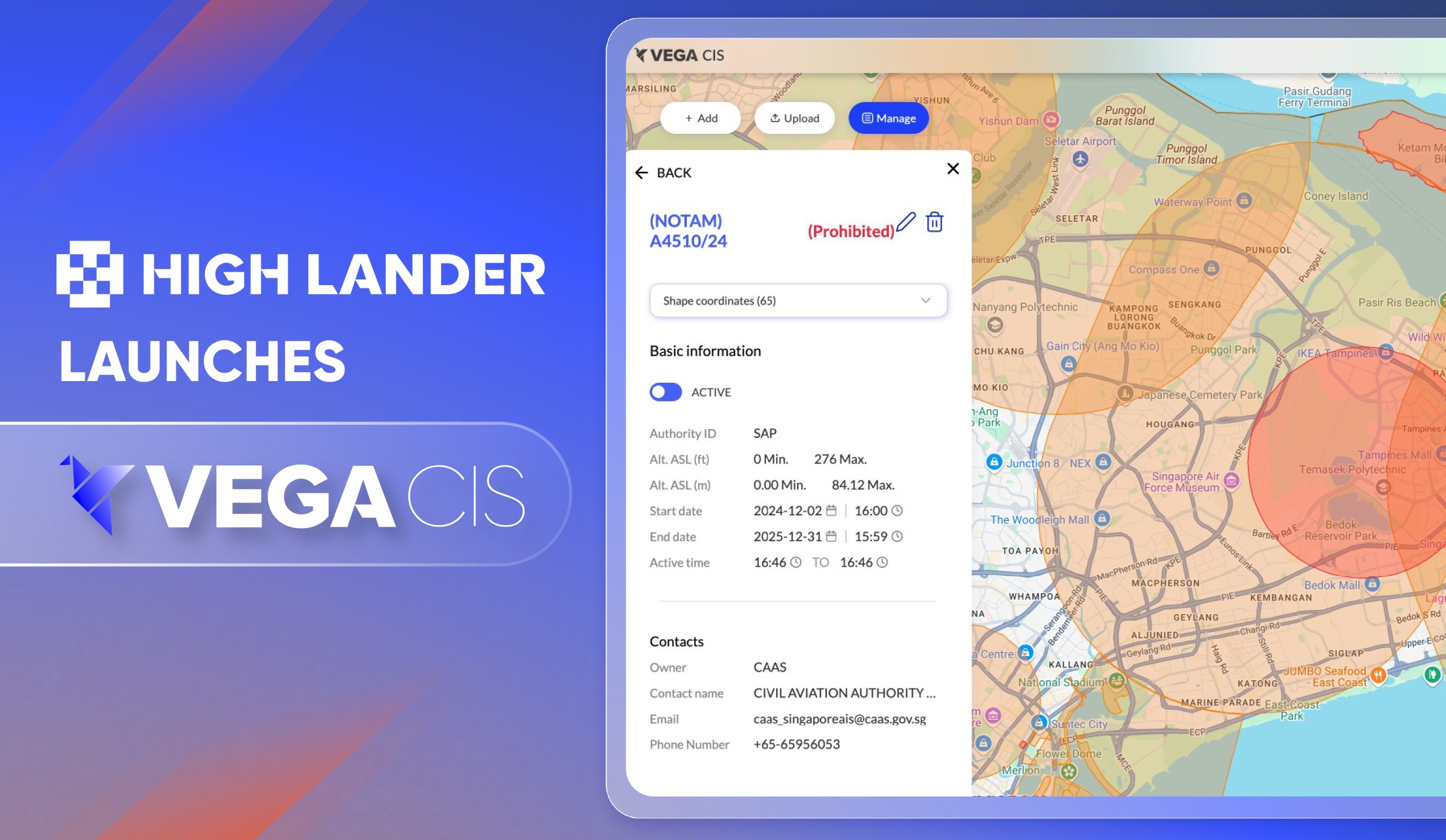 High Lander Aviation launches proprietary common information service, Vega CIS